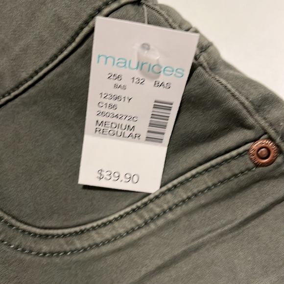 Maurices- Jeans, Green, Regular,Jeggings - Picture 3 of 5